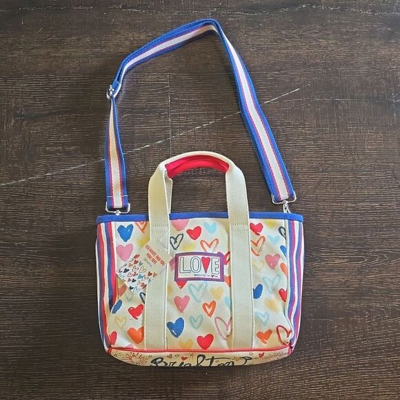 Brighton Red White & You Mini Tote Sparkle Shine Crossbody Shoulder Bag … - Picture 3 of 13